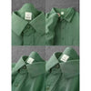 Cotton pocket shirt emerald green