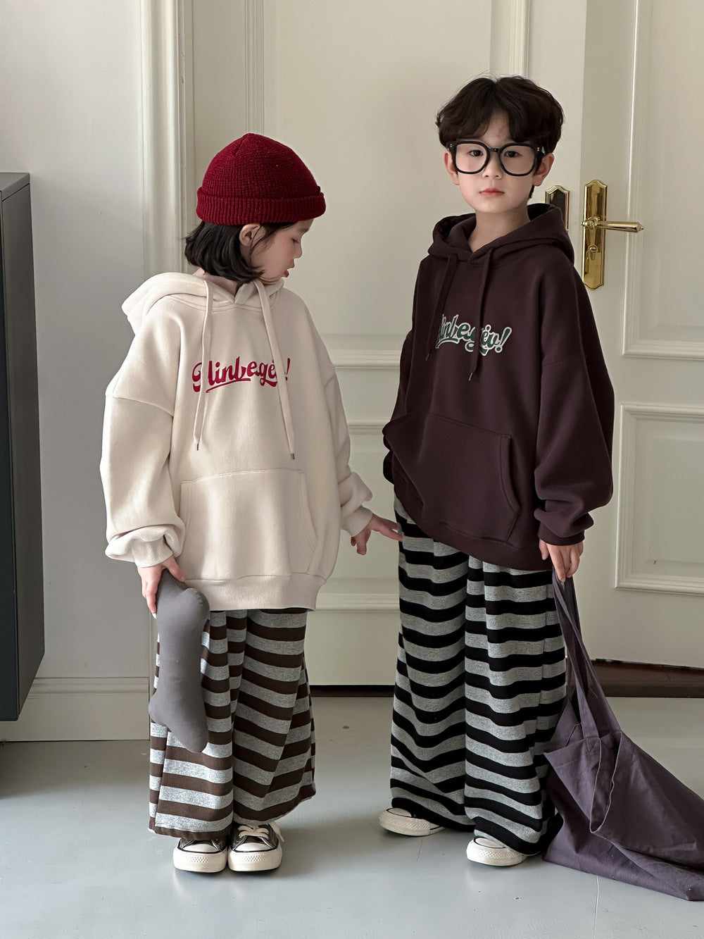 Kids' Letter Fleece Hoodie
