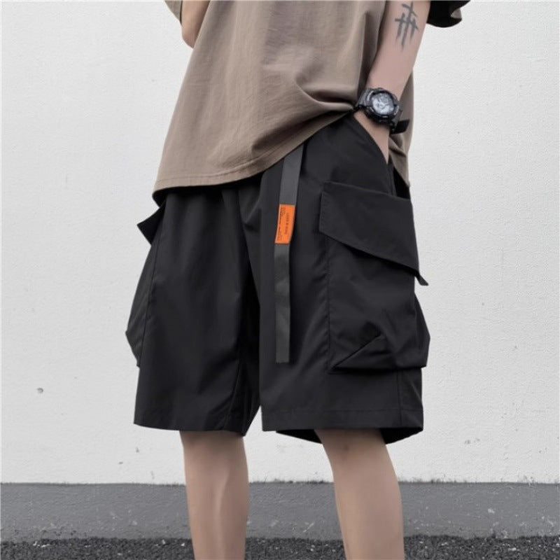 Multi-Pocket Casual Shorts