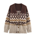 Women's Textured Button Sweater Top