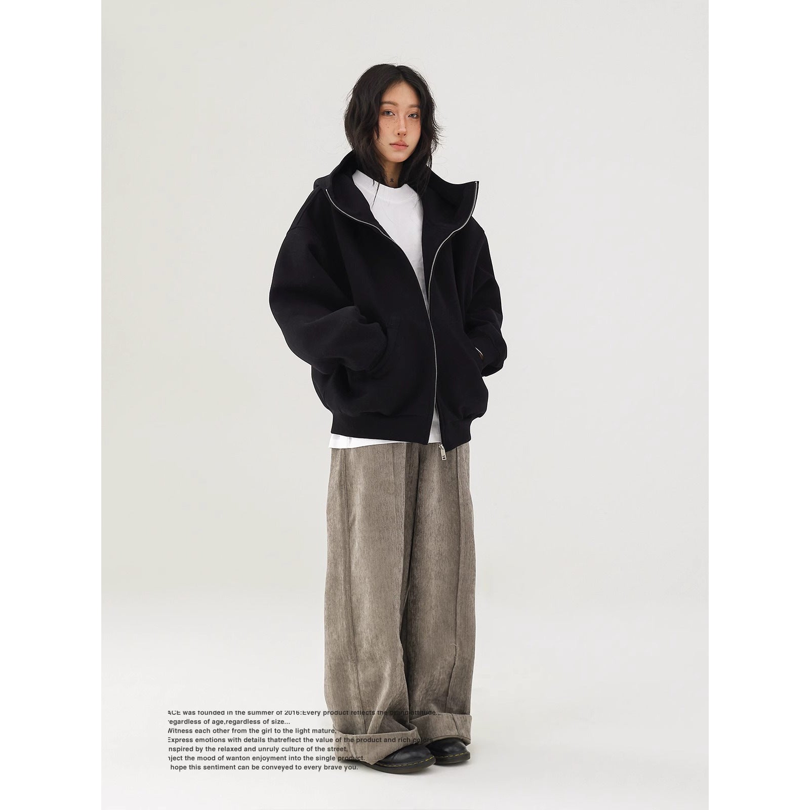 Retro Silhouette Zip Hoodie