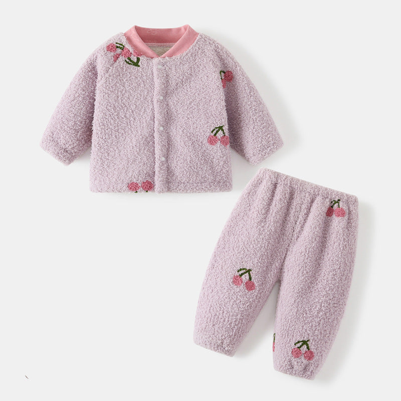 Fleece-Lined Baby Two-Piece Set