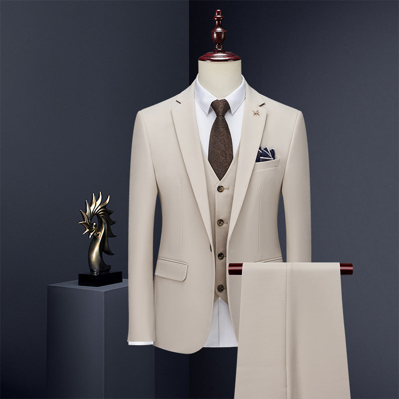 Premium Slim-Fit Three-Piece Formal Suit