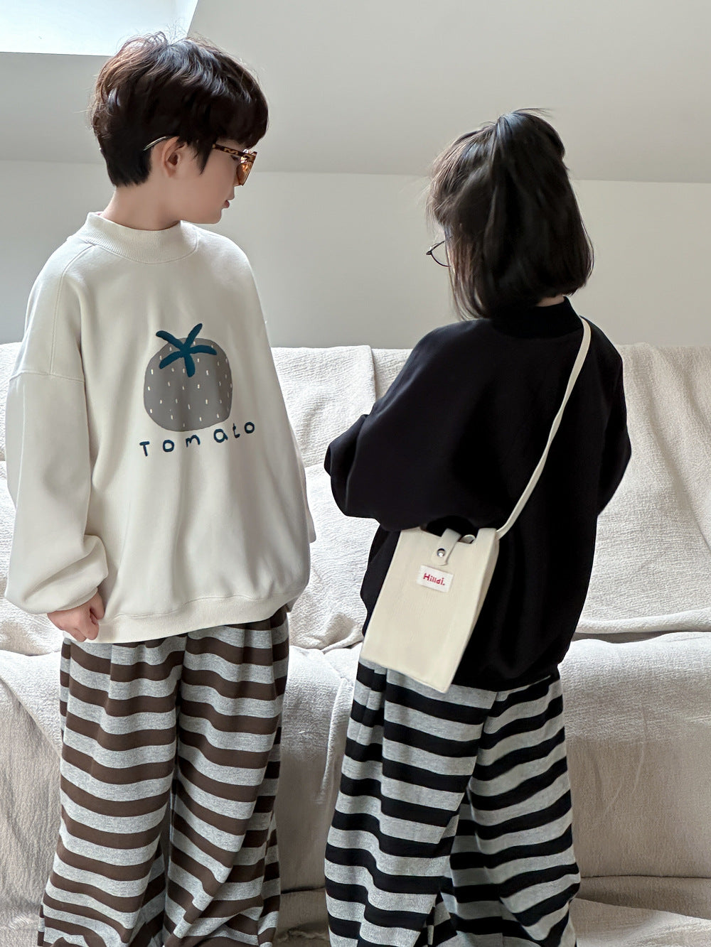 Kids' Letter Fleece Crewneck Sweatshirt