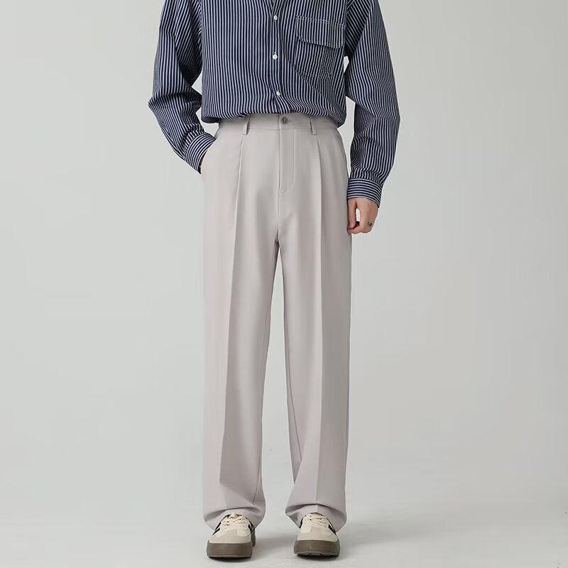 Luxury Drape Wide-Leg Trousers