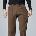 Men’s Corduroy Straight-Leg Relaxed Trousers