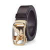 Eagle gold buckle coffee belt