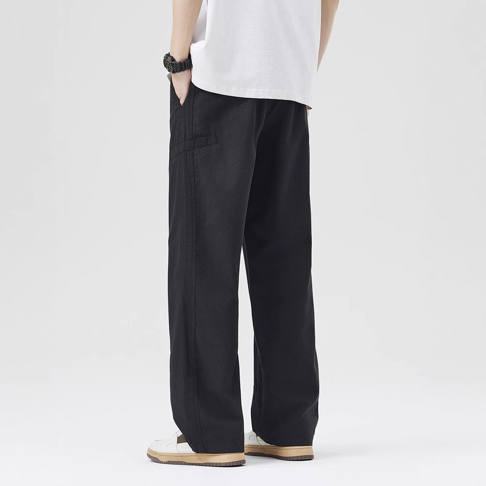 Wide-Leg Casual Trousers
