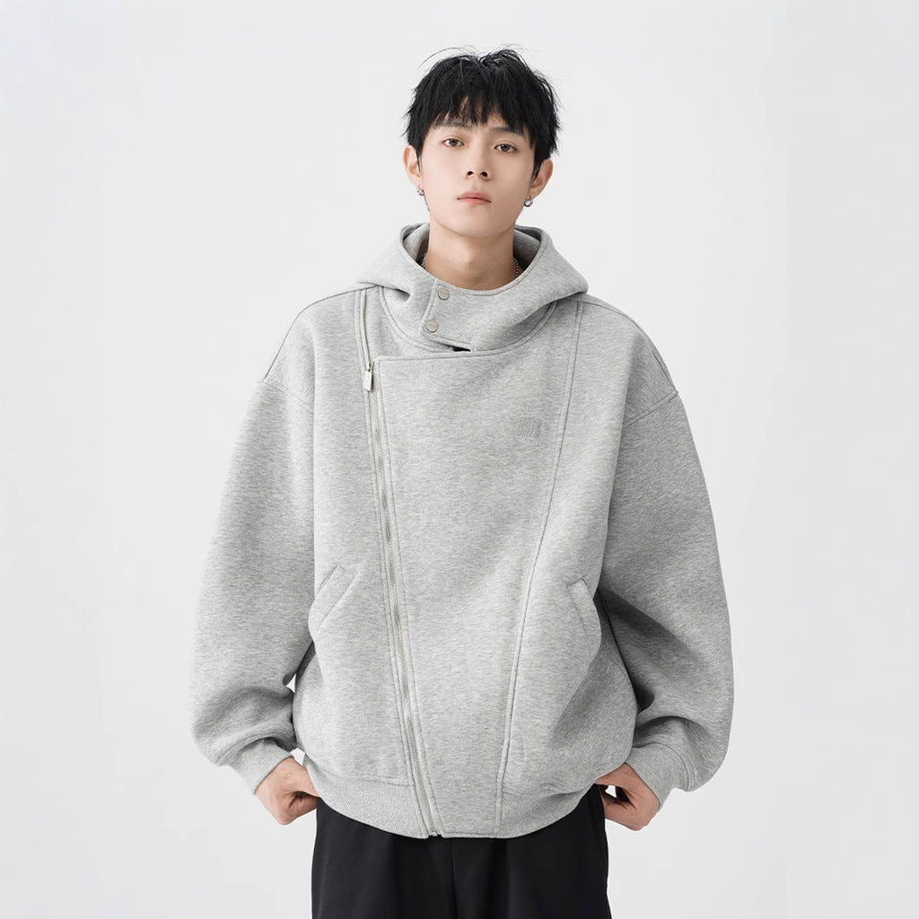 Asymmetrical Zip-Up Hoodie