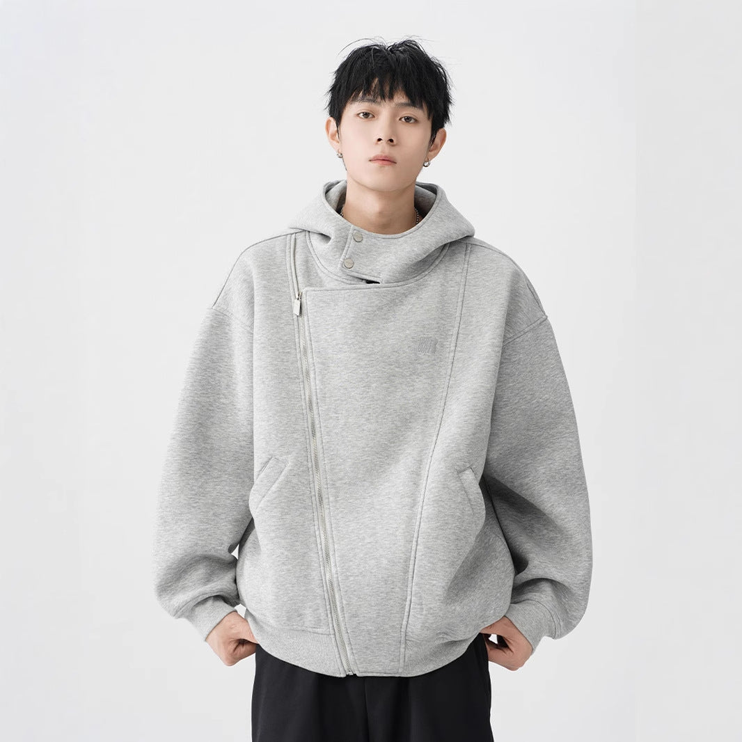 Asymmetrical Zip-Up Hoodie