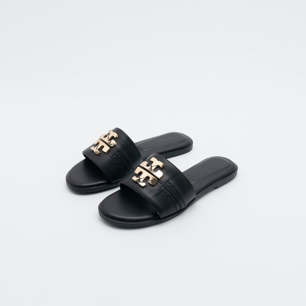 Metal-Buckle Flip-Flops