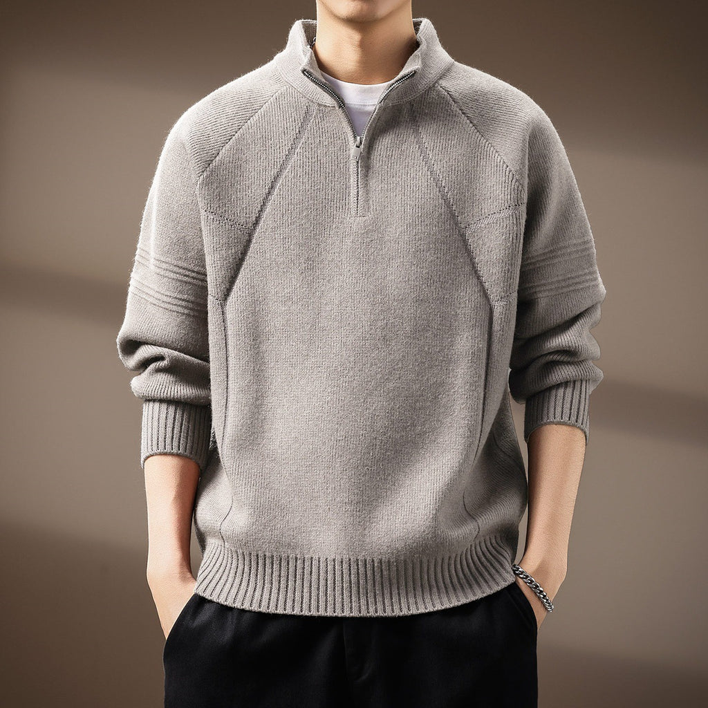 Premium Quarter-Zip Knit Pullover