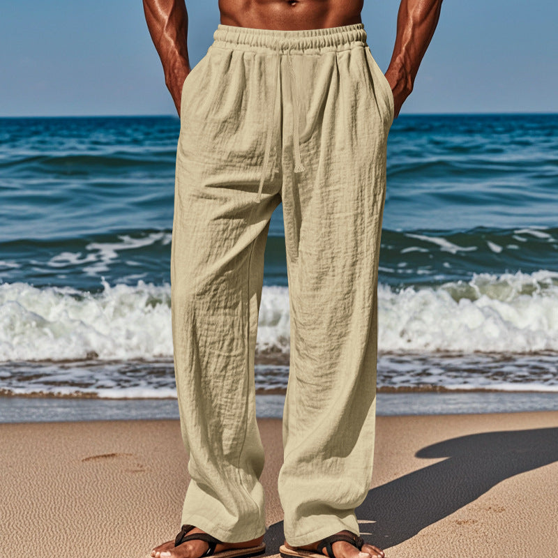 Men's Loose-Fit Wide-Leg Trousers