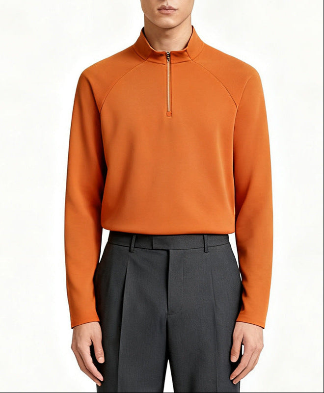 Versatile Zip-Neck Sweatshirt