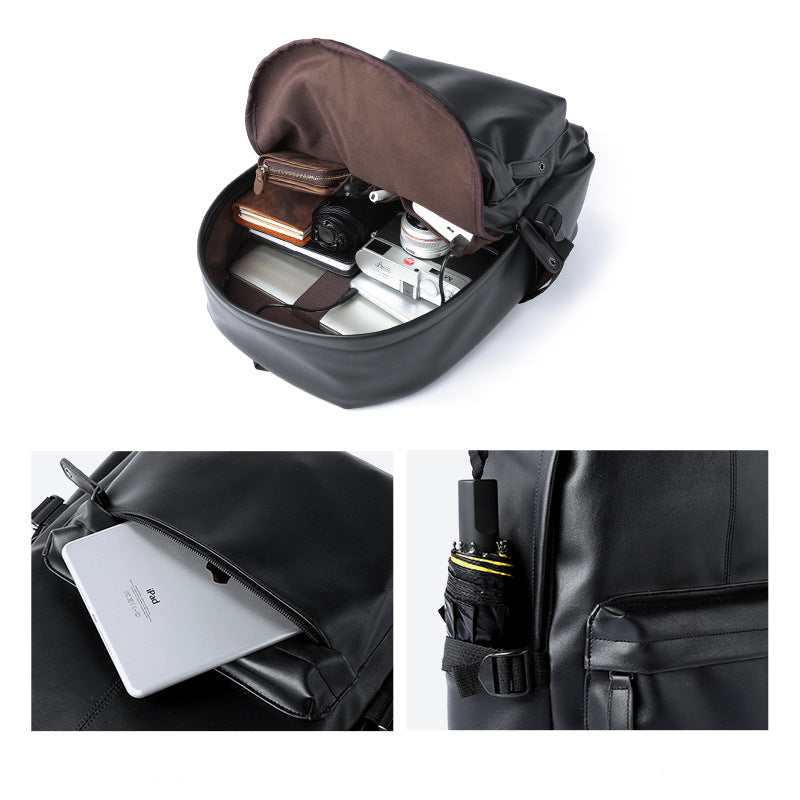 Backpack men's backpack Korean version of the trend travel bag casual middle school student school bag female simple fashion computer bag male