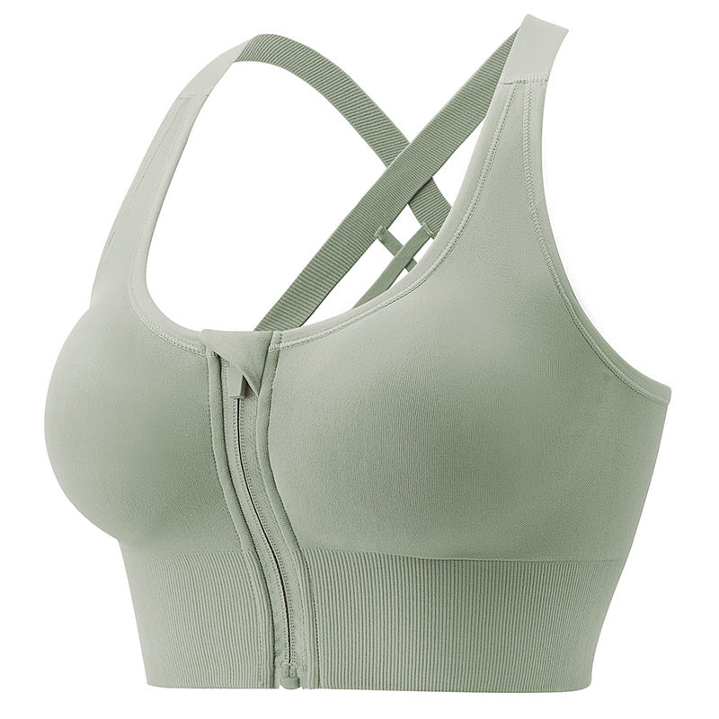 Zip-Front Sports Bra
