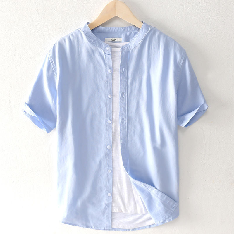 Zen Texture Mandarin Shirt