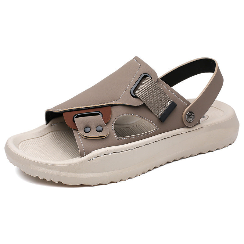 Men's Leather SandalsOutdoor Slippers