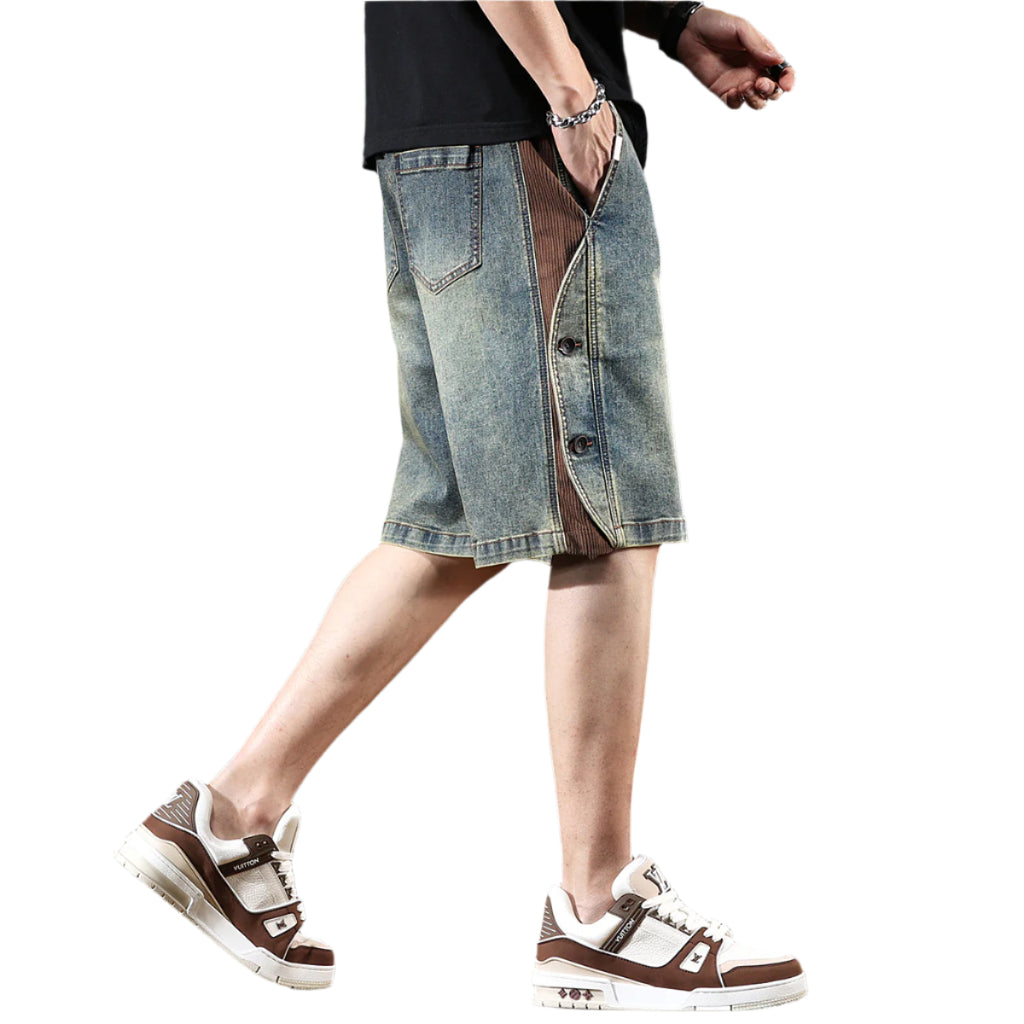 Relaxed Fit Denim Shorts