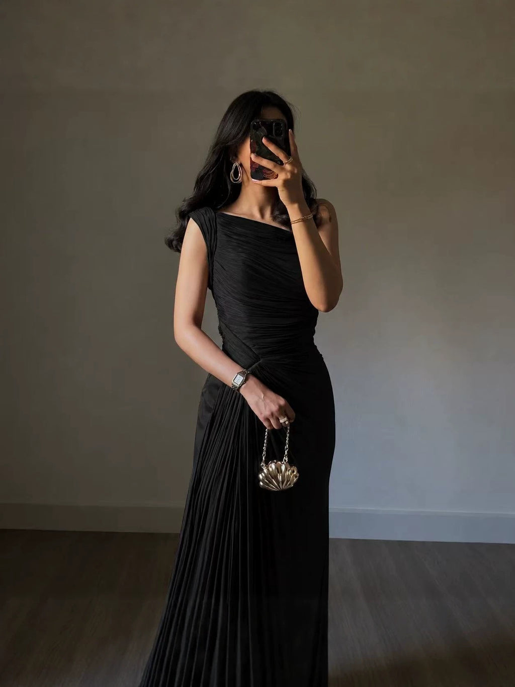 Seraphina Draped Evening Gown