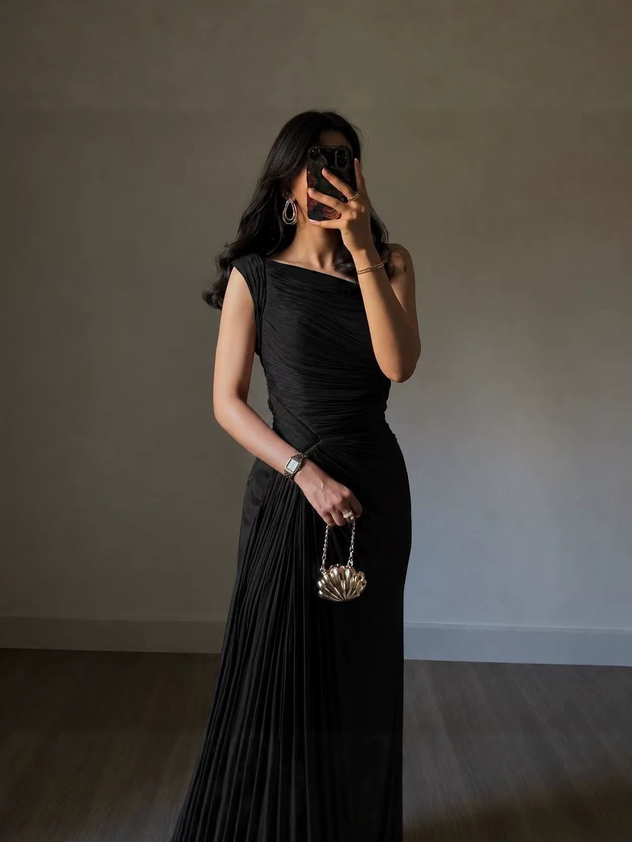Seraphina Draped Evening Gown
