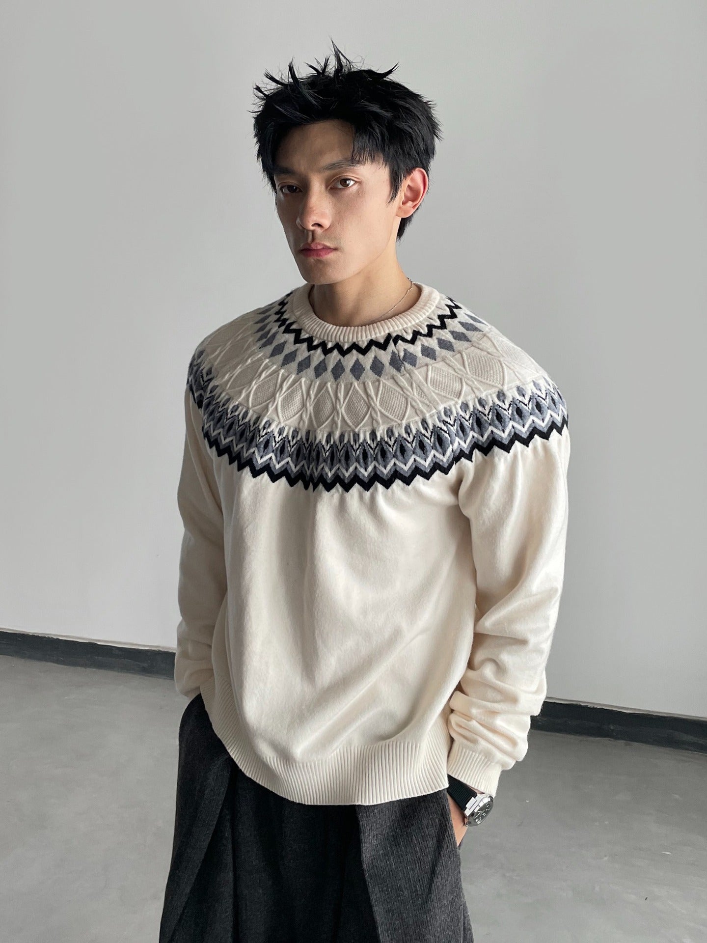 Yuletide Fair Isle Pullover