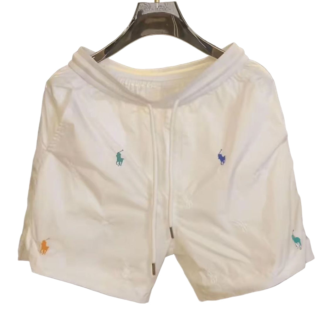 Polo Embroidered Drawstring Shorts