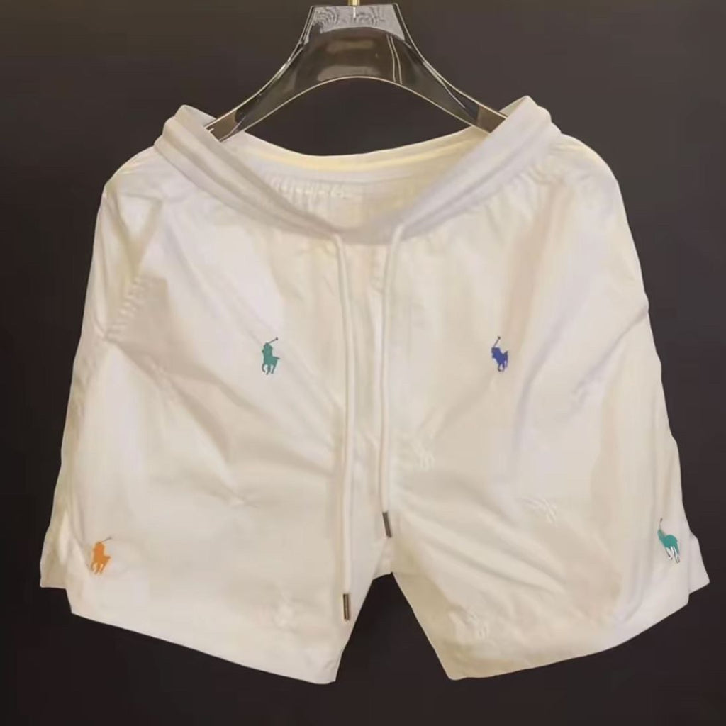 Polo Embroidered Drawstring Shorts
