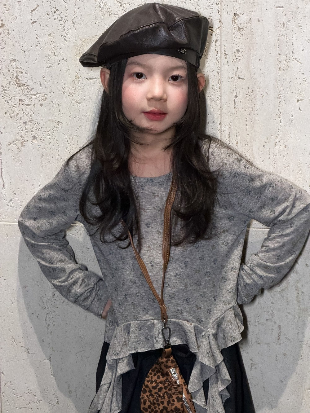Girls' Floral Long-Sleeve T-Shirt