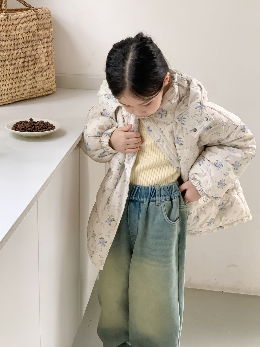 Girls' Hooded Puffer Jacket