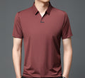 Men's Lapels Seamless Scissor Collar Loose Stretch POLO