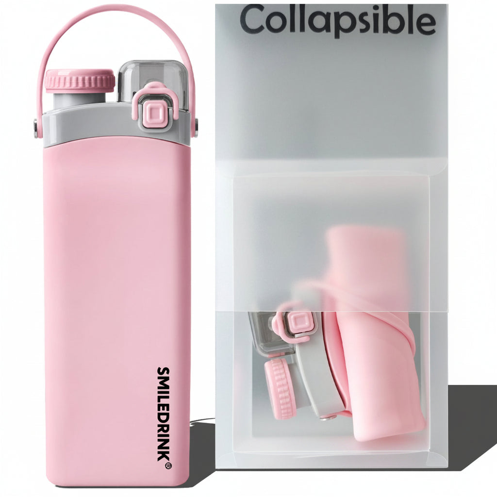 600ml Collapsible Silicone Water Bottle