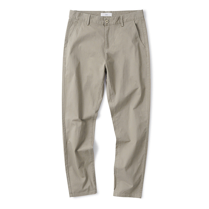 Casual Stretch Cotton Trousers
