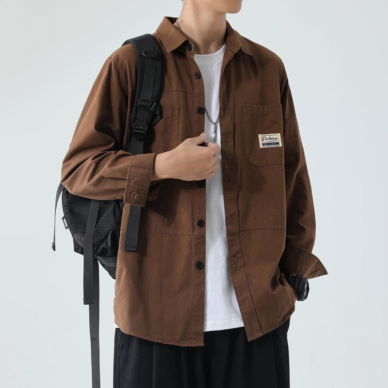 Men's Pure Cotton Utility Shirt Jacket