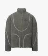 Stand collar gray