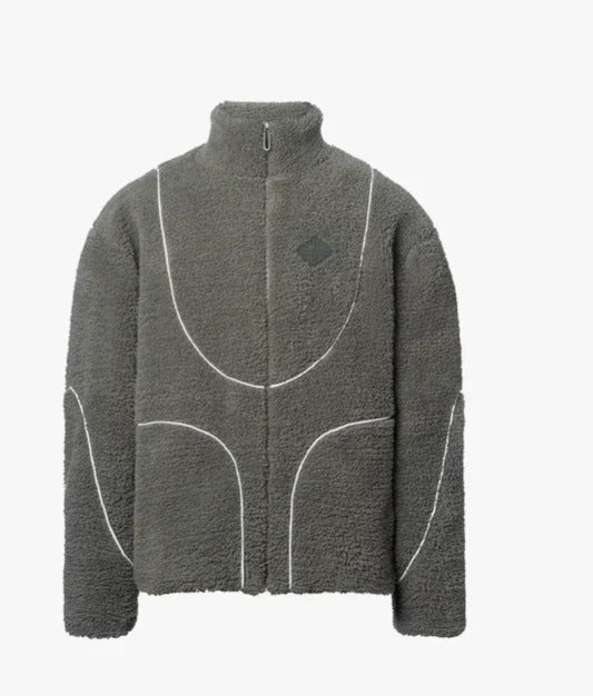 Geometric Balaclava Fleece Jacket