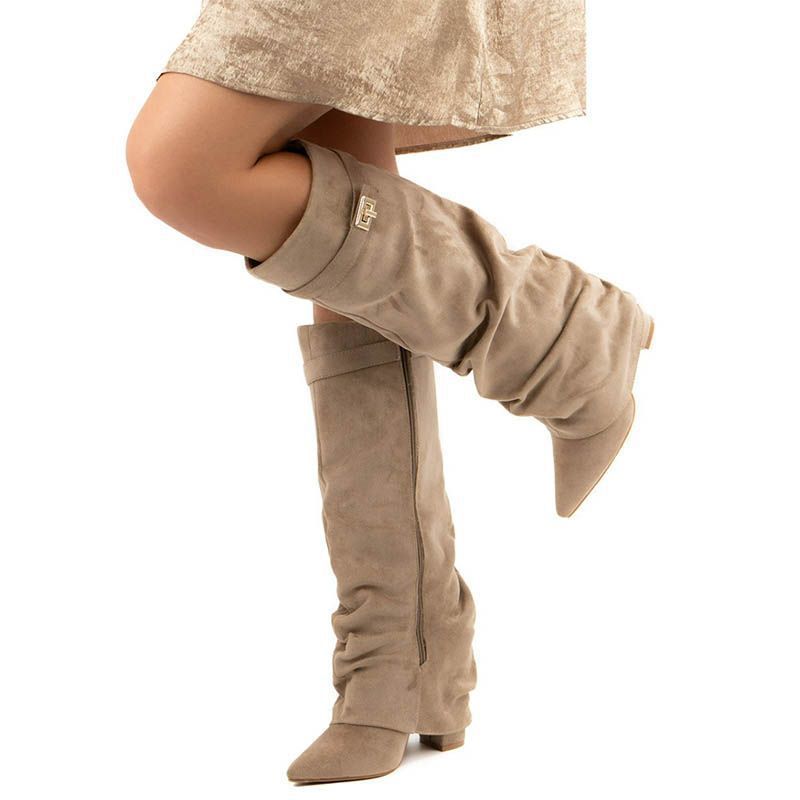 Buckle Slouch Boots