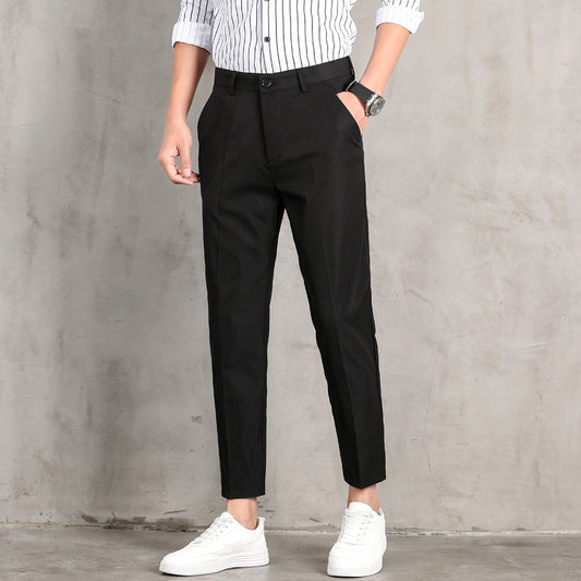 Ice Silk Cropped Pants: Thin and Loose