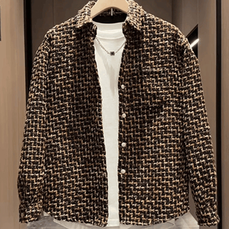 Textured Tweed Overshirt
