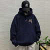Navy Blue Hooded Sweatshirt with Fleece - 1640 [GL]
