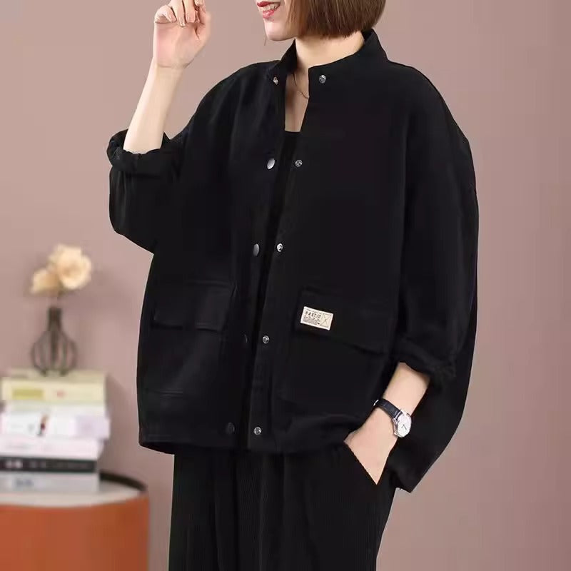 Oversized Casual Bomber Jacket