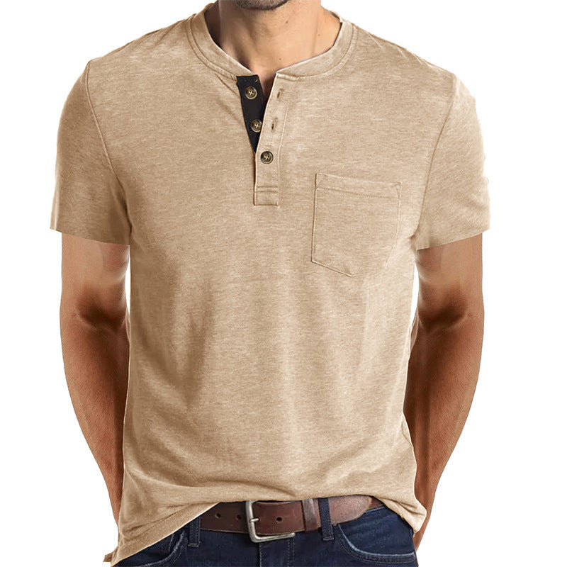 Men’s Slim-Fit Henley Tee