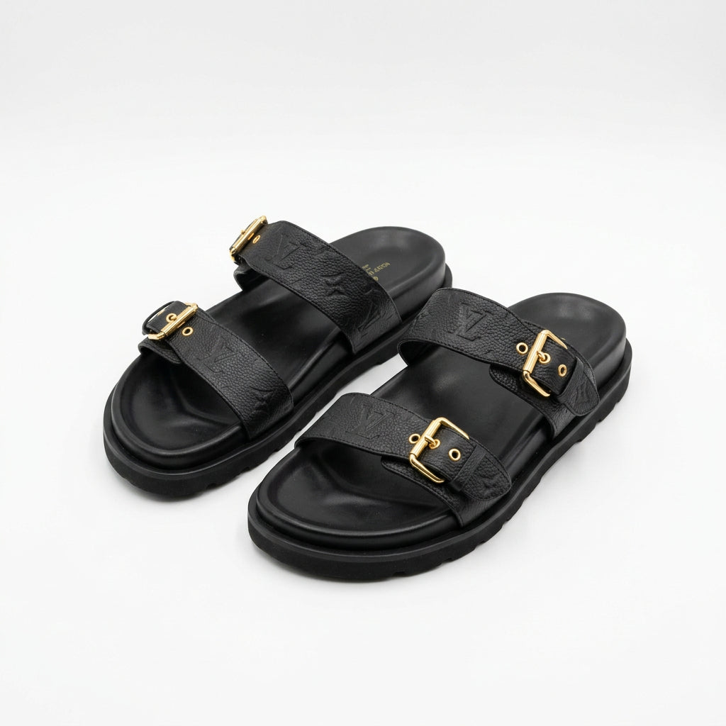 Buckle Platform Slides