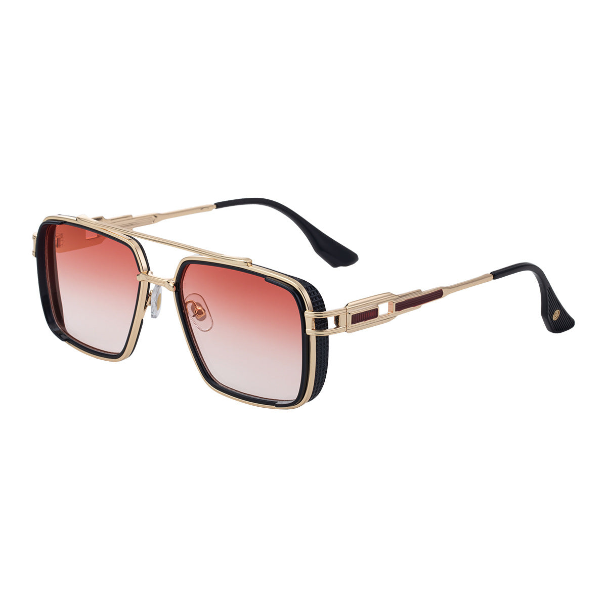 Vintage-Style Square Aviator Sunglasses