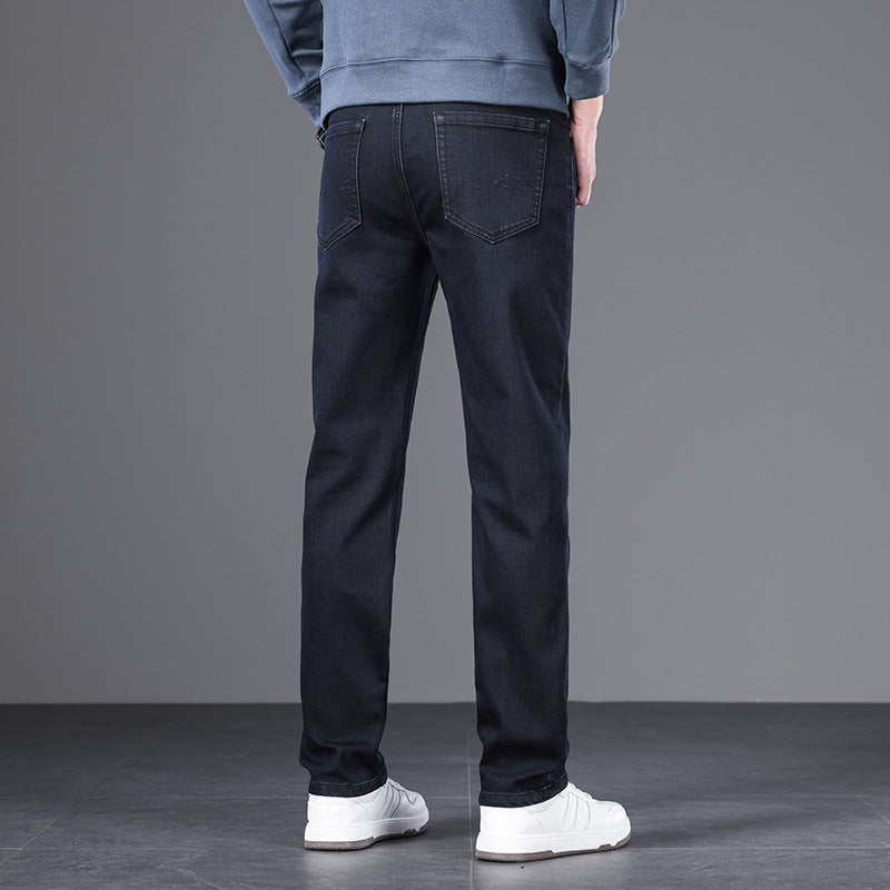 Premium Cotton-Stretch Straight Leg Jeans