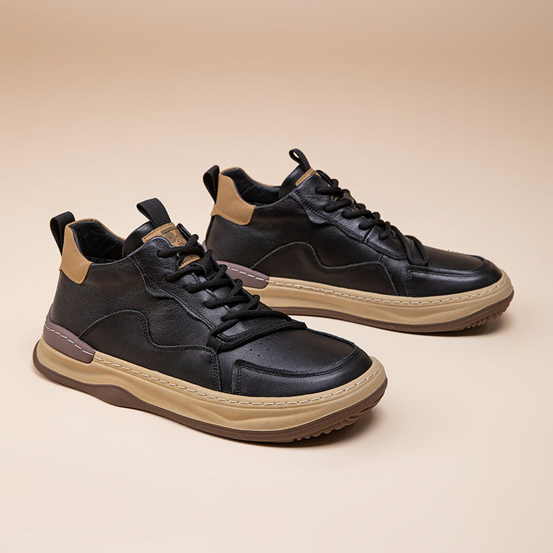 Men’s Premium High-Top Leather Sneakers