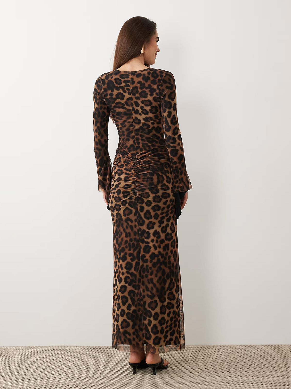 Leopard-Print Maxi Dress