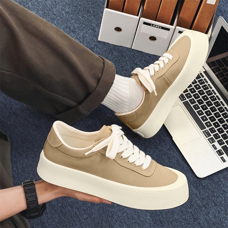 Chunky Platform Canvas Sneakers
