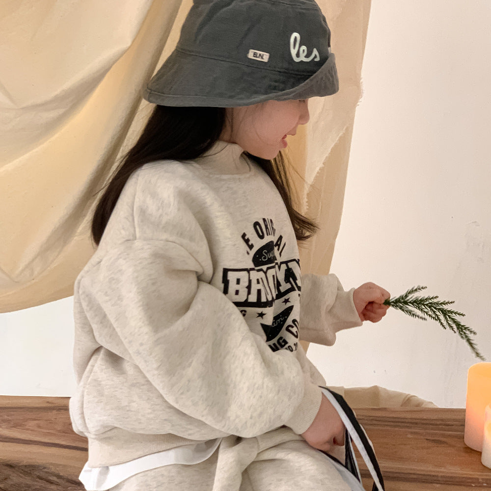 Kids' Turtleneck Fleece Two-Piece Set