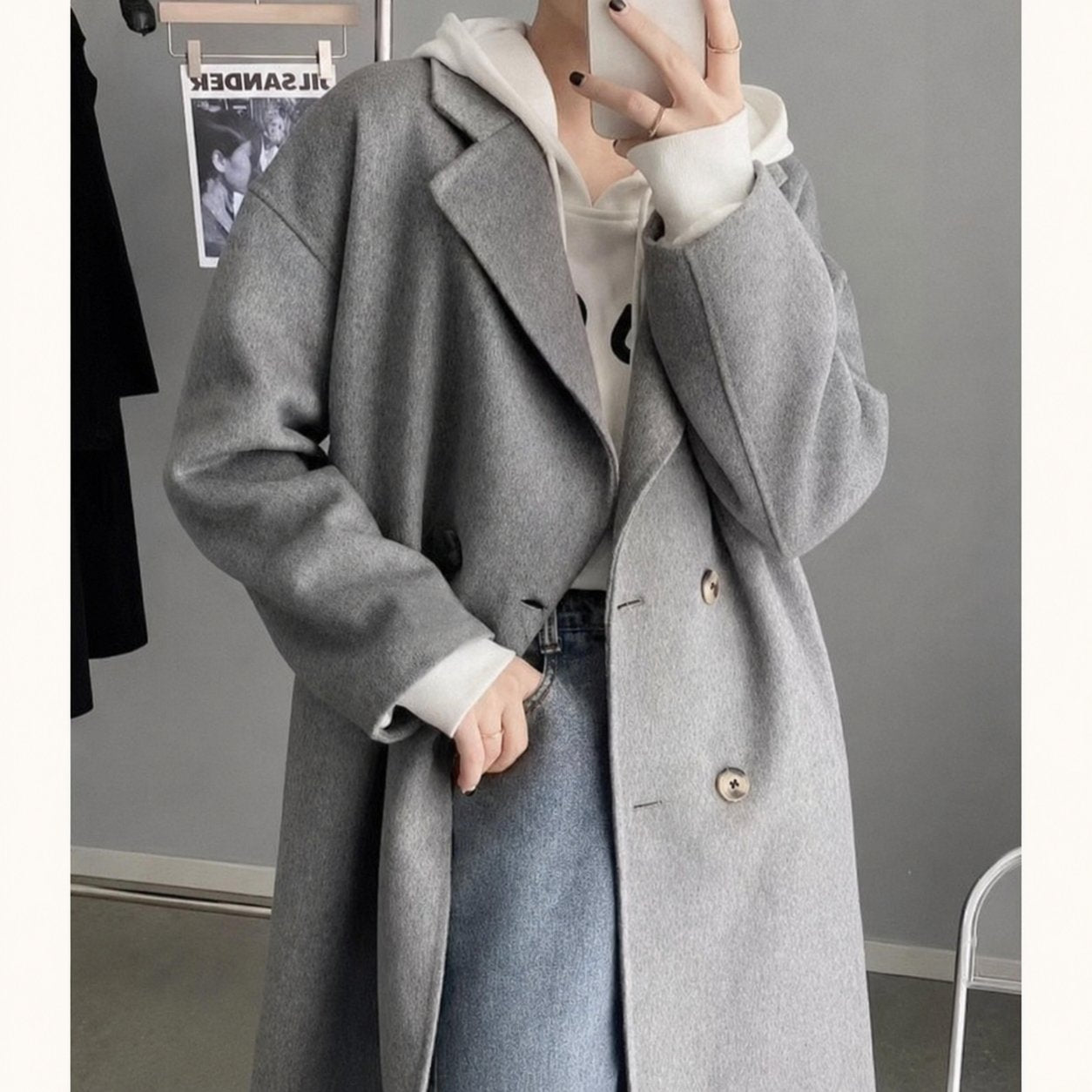 Longline Lapel Coat